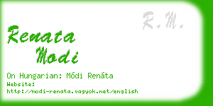 renata modi business card